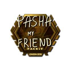 印花 | pashaBiceps(金色)| 2018年伦敦锦标赛