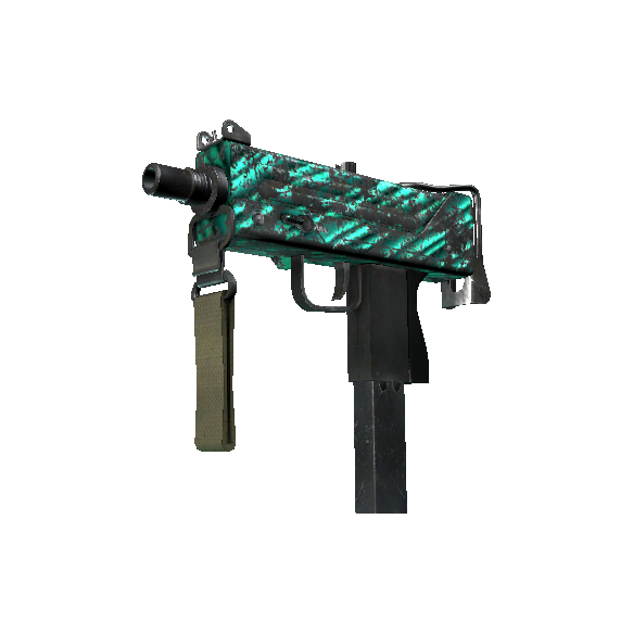 MAC-10 | 孔雀石 (战痕累累)