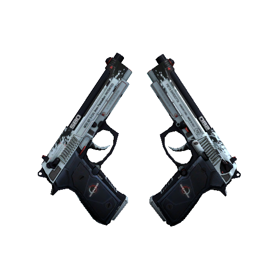 双持贝瑞塔(StatTrak™) | 灾难 (略有磨损)
