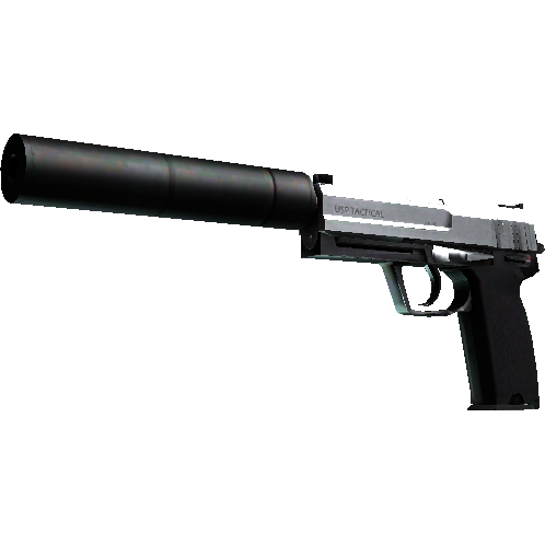 USP 消音版(StatTrak™) | 不锈钢 (略有磨损)