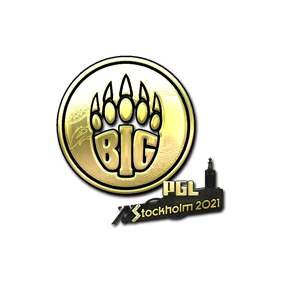 印花 | BIG (金色) | 2021年斯德哥尔摩锦标赛