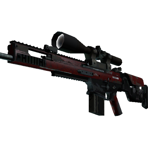 SCAR-20(StatTrak™) | 深红之网 (破损不堪)