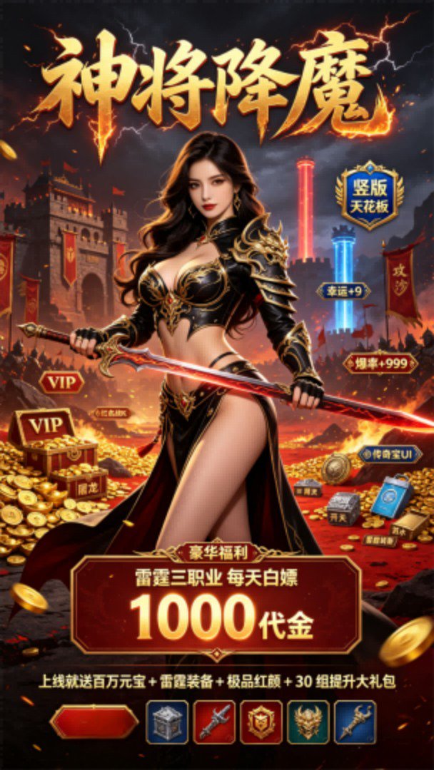 神将降魔-送雷霆装备游戏截图