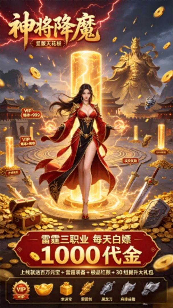 神将降魔-送雷霆装备游戏截图